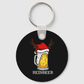 Retro Reindeer Winedeer Reinbeer Matching Couples Sleutelhanger (Voorkant)