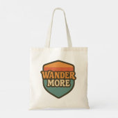 Retro Reis Badge Tote Tas Ontwerp (Achterkant)