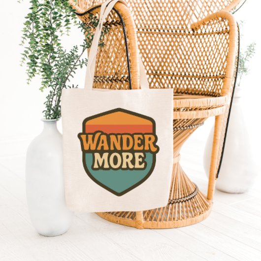 Retro Reis Badge Tote Tas Ontwerp