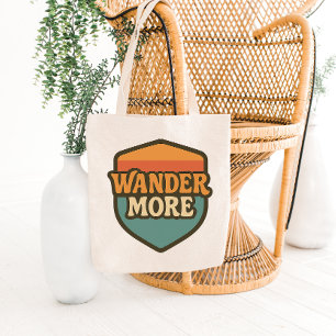 Retro Reis Badge Tote Tas Ontwerp