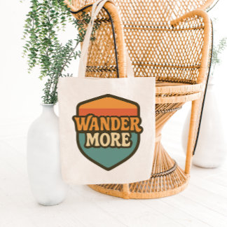 Retro Reis Badge Tote Tas Ontwerp