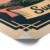 Retro Reis Clearwater Florida Poster (Hoek)