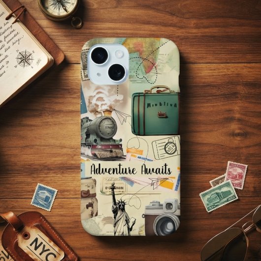 Retro Reis Collage iPhone 15 Case