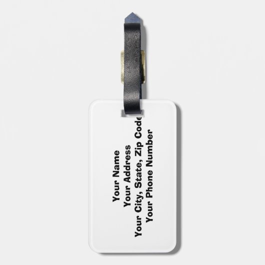 Retro Reis Cuba Bagagelabel (Achterkant verticaal)