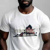 Retro Reis Iconische Virginia Grafisch T-shirt