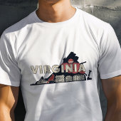 Retro Reis Iconische Virginia Grafisch T-shirt