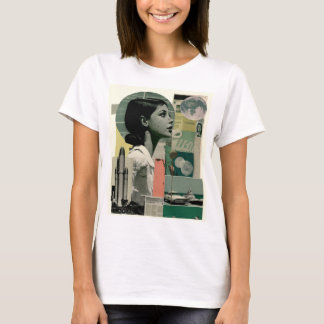 Retro reis naar een planeet vanuit het verleden Co T-shirt