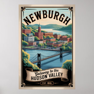 Retro Reis Newburgh New York Poster