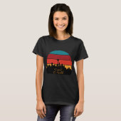 Retro Reis Seattle Skyline T-shirt (Voorkant volledig)