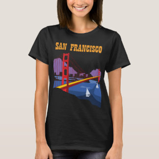 Retro Reis T-Shirt San Francisco Golden Gate