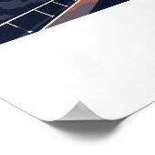 Retro reisbestemming Tokyo Japan Wall Art Poster (Hoek)