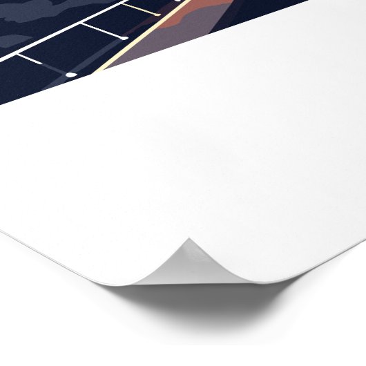 Retro reisbestemming Tokyo Japan Wall Art Poster (Hoek)