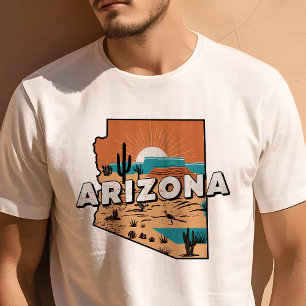 Retro Reisicoon Arizona Grafisch Ontwerp T-shirt