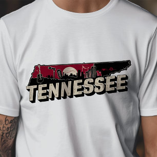 Retro Reisicoon Tennessee Grafisch Ontwerp T-shirt