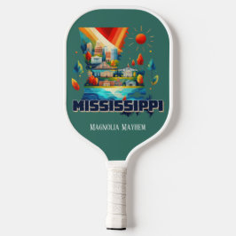 Retro reiskaart Mississippi State Pickleball Paddle