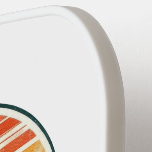 Retro reiskaart van Alaska Pickleball Paddle (Links Detail)