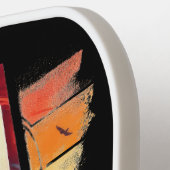 Retro-reiskaart van de staat Alabama Pickleball Paddle (Links Detail)