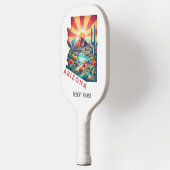 Retro-reiskaart van de staat Arizona Pickleball Paddle (Links)