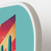 Retro-reiskaart van de staat Arizona Pickleball Paddle (Links Detail)