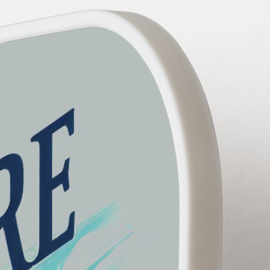 Retro-reiskaart van de staat Delaware Pickleball Paddle (Links Detail)