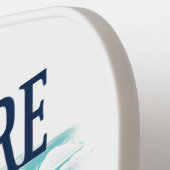 Retro-reiskaart van de staat Delaware Pickleball Paddle (Links Detail)