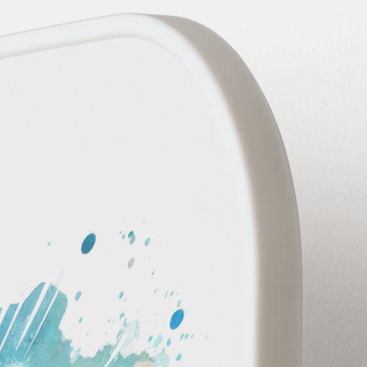 Retro-reiskaart van de staat Georgia Pickleball Paddle (Links Detail)