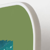 Retro-reiskaart van de staat Idaho Pickleball Paddle (Links Detail)