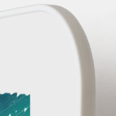 Retro-reiskaart van de staat Idaho Pickleball Paddle (Links Detail)