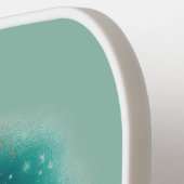 Retro-reiskaart van de staat Nebraska Pickleball Paddle (Links Detail)