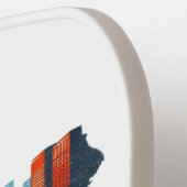 Retro Reiskaart van de staat New York Pickleball Paddle (Links Detail)