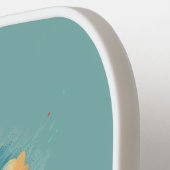 Retro Reiskaart van Pennsylvania State Pickleball Paddle (Links Detail)