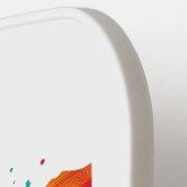 Retro Reiskaart van Texas State Pickleball Paddle (Links Detail)