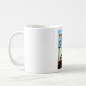 Retro-reisposter Beverly Hills California Koffiemok (Links)