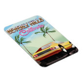 Retro reisposter Beverly Hills California Magneet (Rechterzijde)