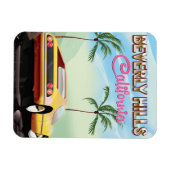 Retro reisposter Beverly Hills California Magneet (Horizontaal)