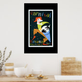 Retro reisposter Carnaval Cuba Havana Poster (Keuken)