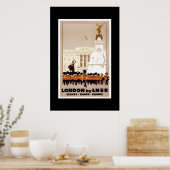 Retro reisposter Londen Poster (Keuken)