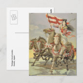  retro-reisposter Osaka Japan Briefkaart (Voorkant / Achterkant)