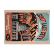 Retro Reisposter Salt Lake City Utah 