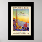 Retro reisposter Transpacific Poster (Voorkant)