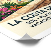 Retro reisposter uit de jaren 60 van Costa del Sol Poster (Hoek)