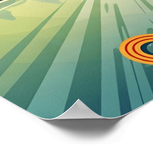 Retro reisposter van Ottawa Canada Poster (Hoek)