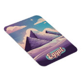 Retro Reizen 80s Synthwave Oude Egypte Piramide Magneet (Rechterzijde)