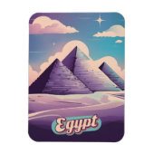 Retro Reizen 80s Synthwave Oude Egypte Piramide Magneet (Verticaal)