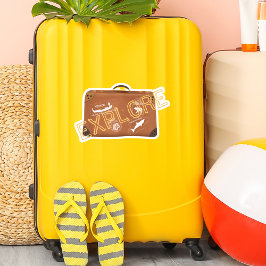 Retro Reizen Bagage  Koffer Ontdek Labels