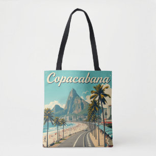 Retro Reizen - Copacabana Beach Tote Bag