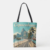  Retro Reizen - Copacabana Beach Tote Bag (Achterkant)
