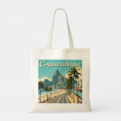 Retro Reizen - Copacabana Beach Tote Bag (Achterkant)