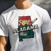 Retro Reizen Iconisch Alabama Graphic T-shirt
