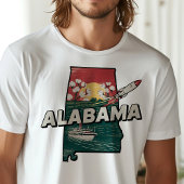 Retro Reizen Iconisch Alabama Graphic T-shirt